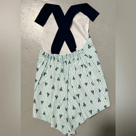 James & Lottie - Toddler Boy - Navy & Green Lobster Jon Jon - Size: 2T - Picture 2 of 3